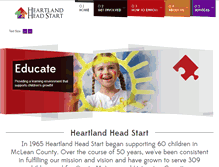 Tablet Screenshot of heartlandheadstart.org